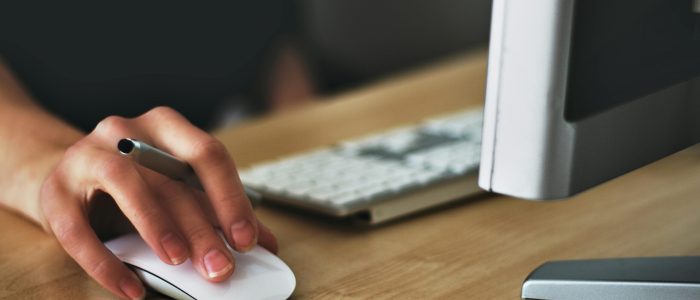 Person Holding Apple Magic Mouse